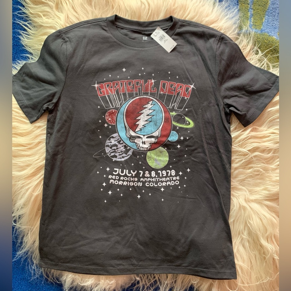 Grateful Dead SPACE planets retro band tee xxl kids or adult extra small unisex